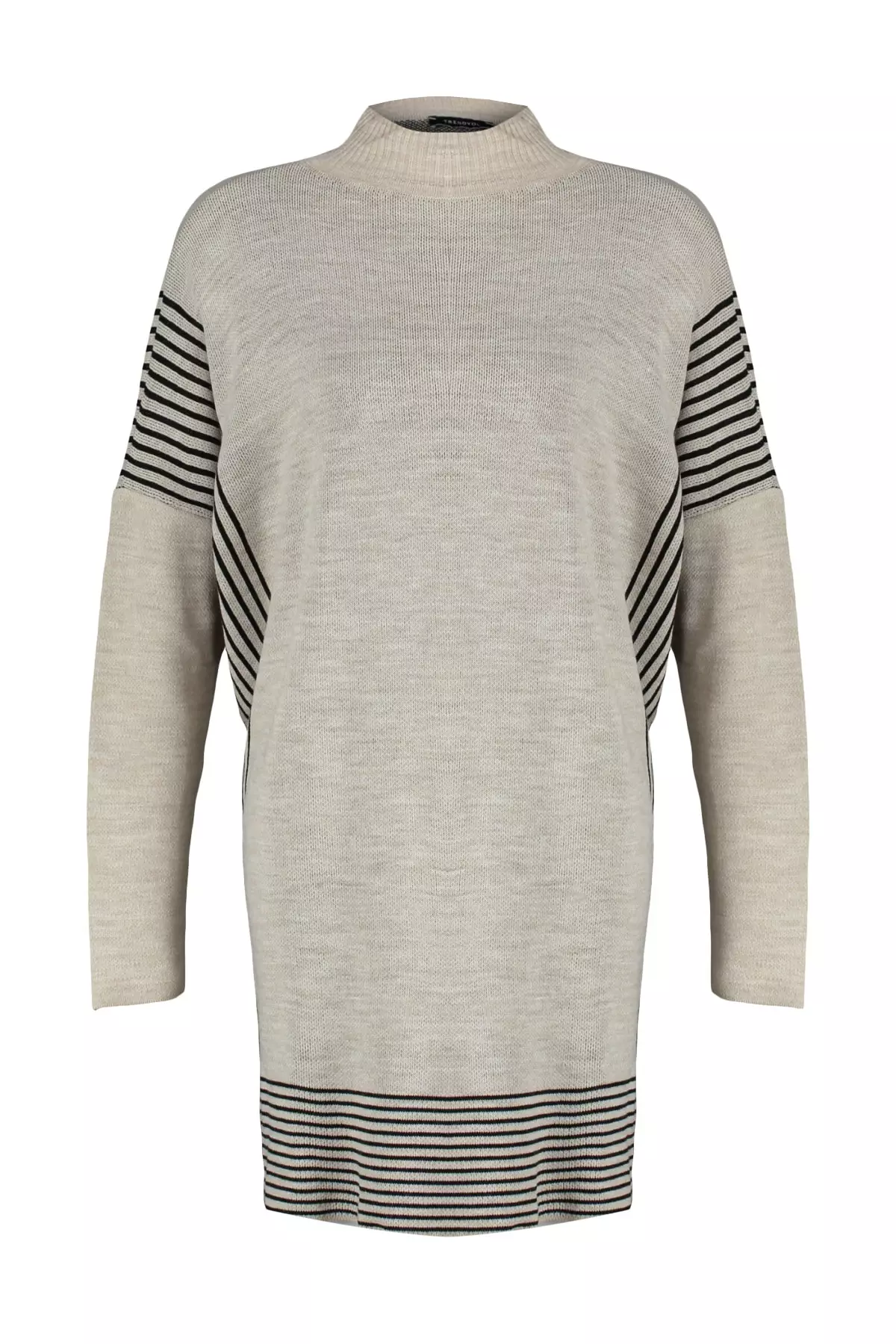 Striped Poncho Sweater from Trendyol