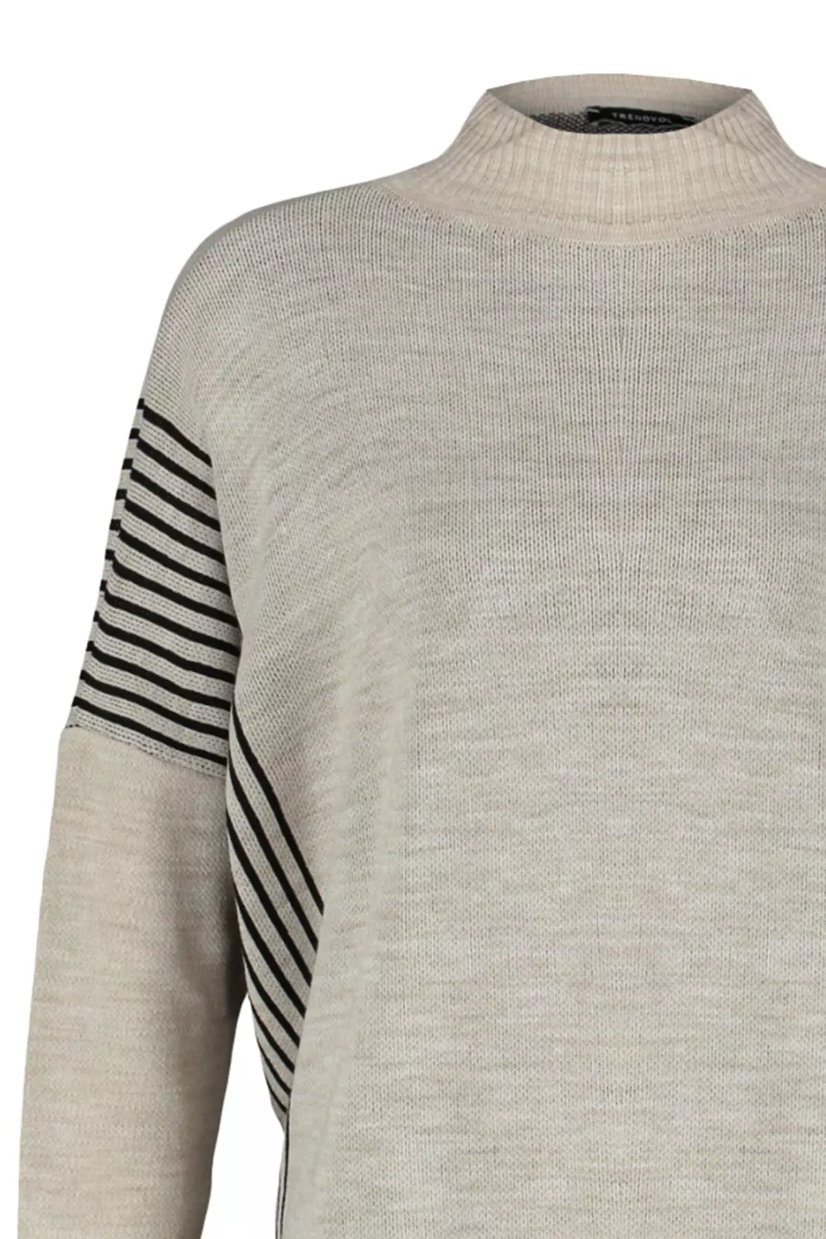 Striped Poncho Sweater from Trendyol