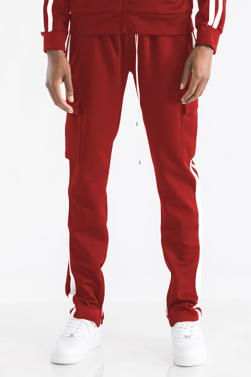 Two-Stripe Cargo Track Pant | Performance Activewear | Stylish Bottoms