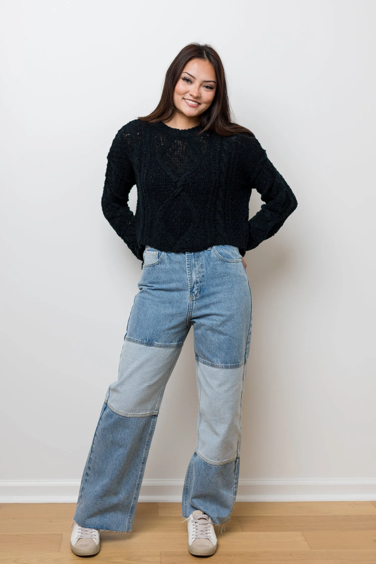 Two Tone StraightLeg Jeans by The Tommi