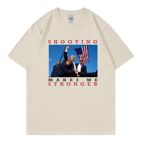 Unisex Short Sleeve T-Shirts - Donald Trump Letter USA - Streetwear