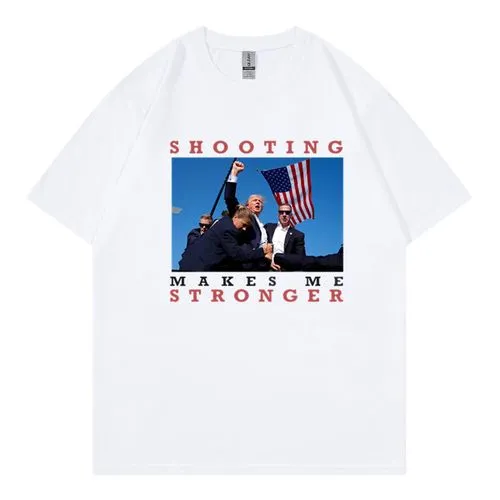 Unisex Short Sleeve T-Shirts - Donald Trump Letter USA - Streetwear