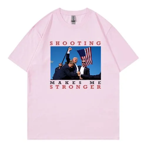 Unisex Short Sleeve T-Shirts - Donald Trump Letter USA - Streetwear