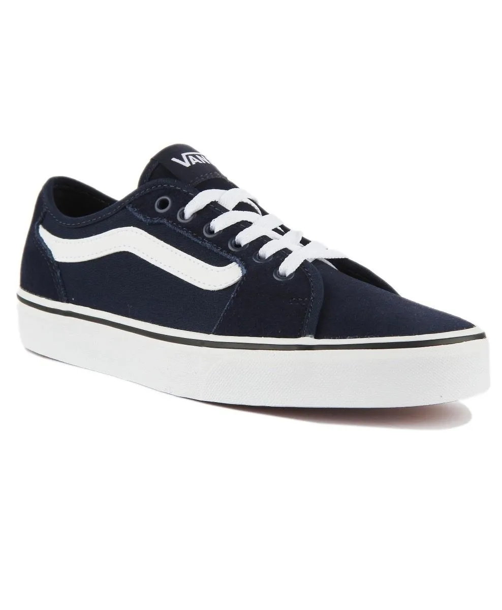 Dress Blue White VANS Filmore Decon Suede Trainers