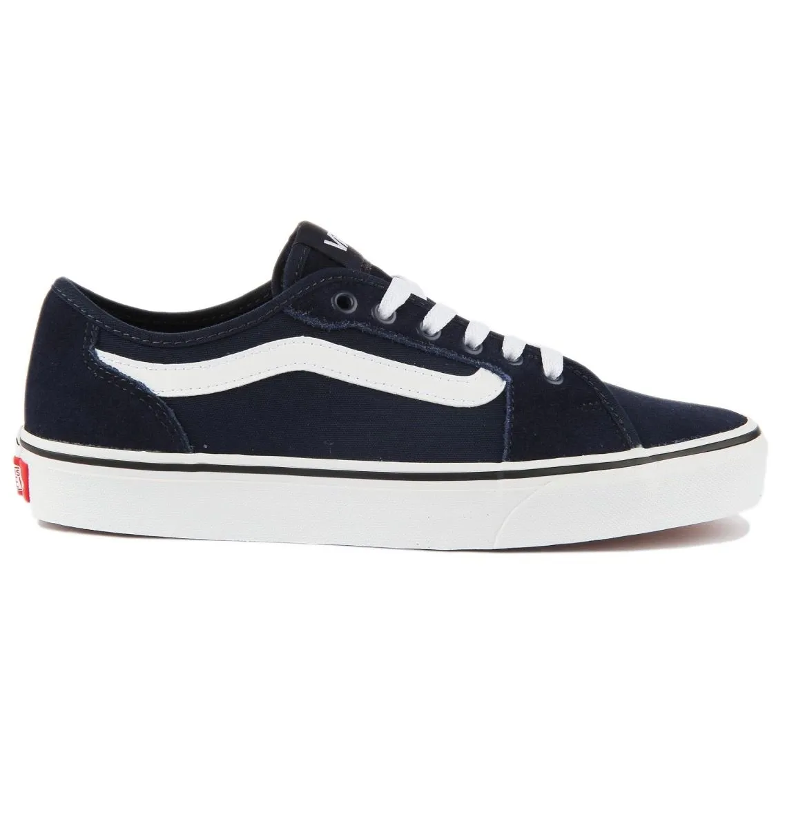 Dress Blue White VANS Filmore Decon Suede Trainers