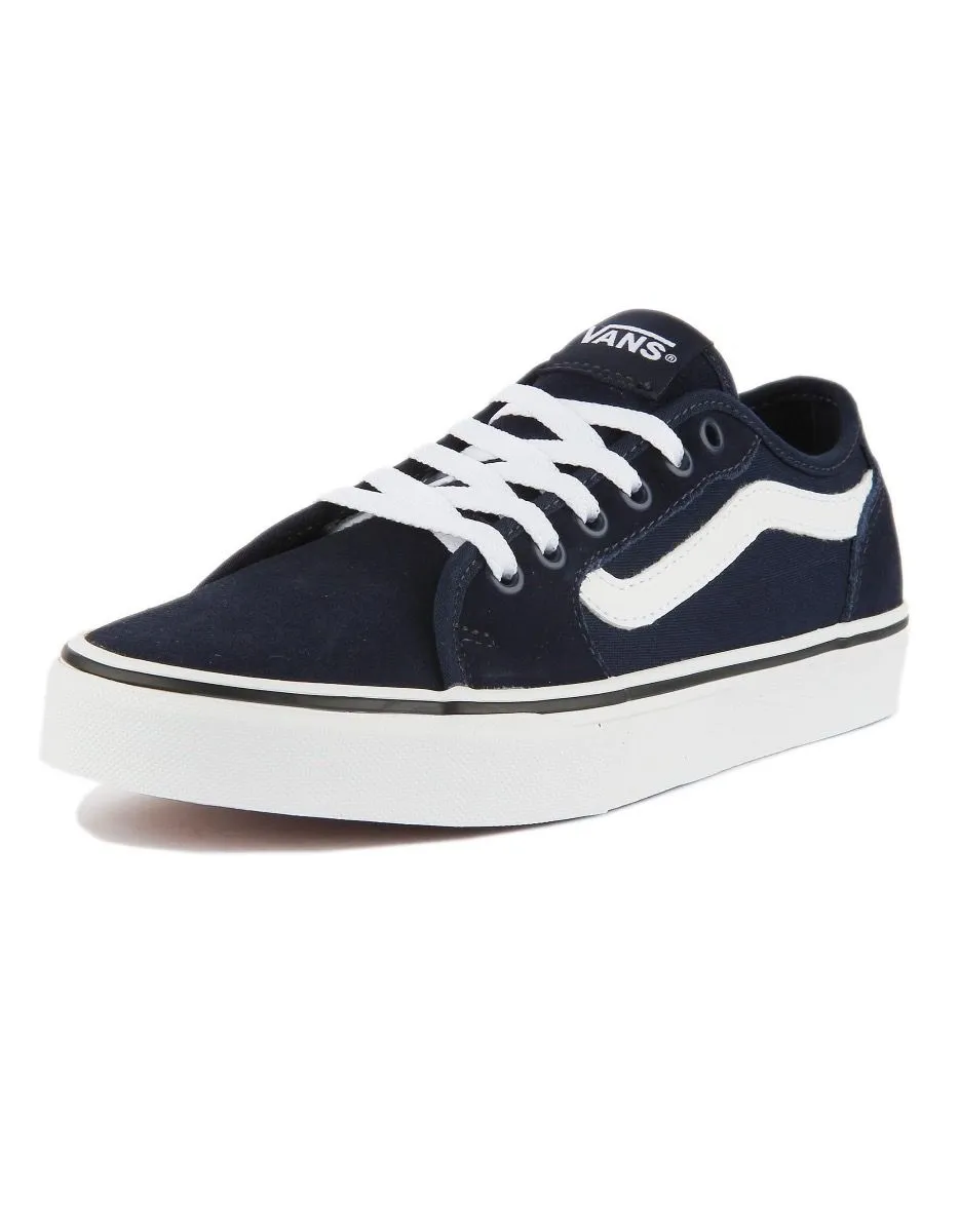 Dress Blue White VANS Filmore Decon Suede Trainers