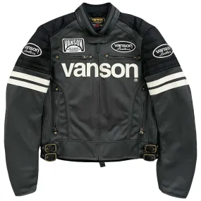 Vanson Leathers Motorcycle Mesh Racer Jacket - L