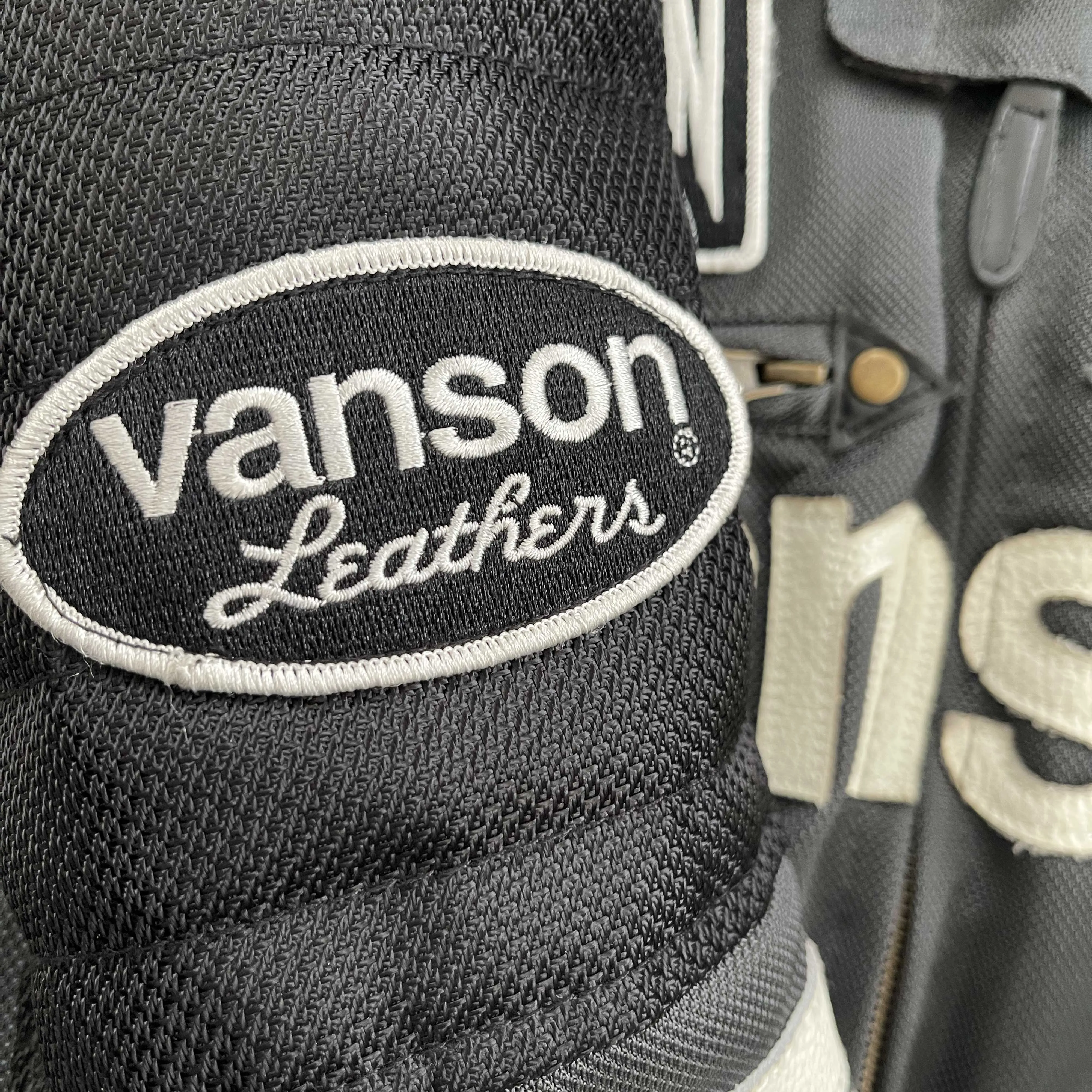 Vanson Leathers Motorcycle Mesh Racer Jacket - L