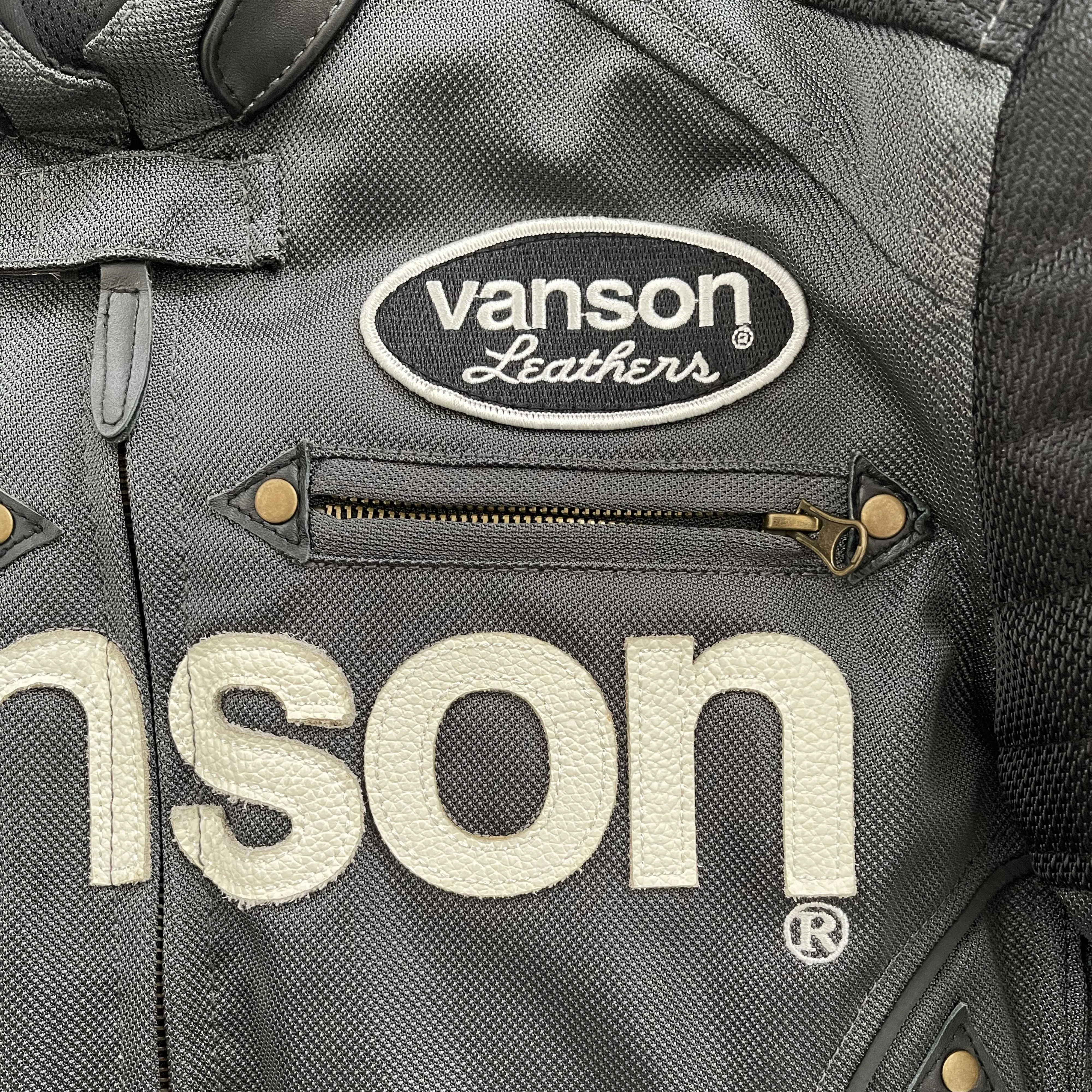 Vanson Leathers Motorcycle Mesh Racer Jacket - L