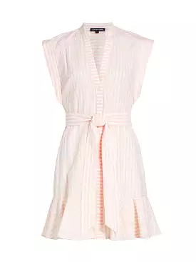 Veronica Beard Avella Dress Pink White