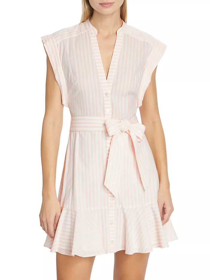 Veronica Beard Avella Dress Pink White