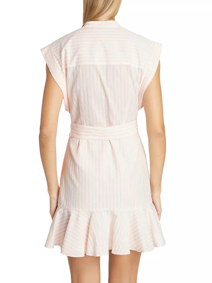 Veronica Beard Avella Dress Pink White