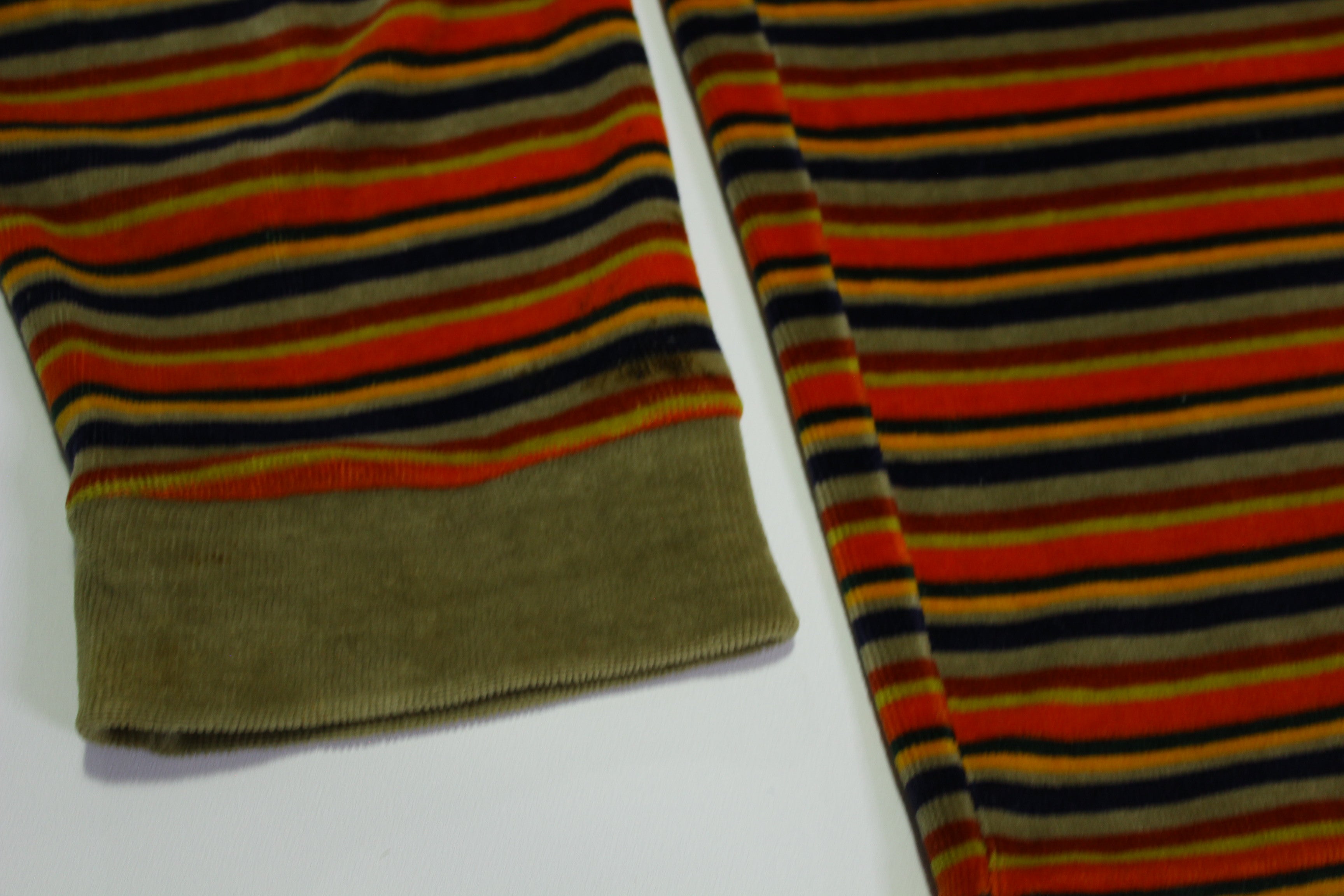 Vintage 60's Velour Striped Sweater by Cal-Made - Original Sportsman