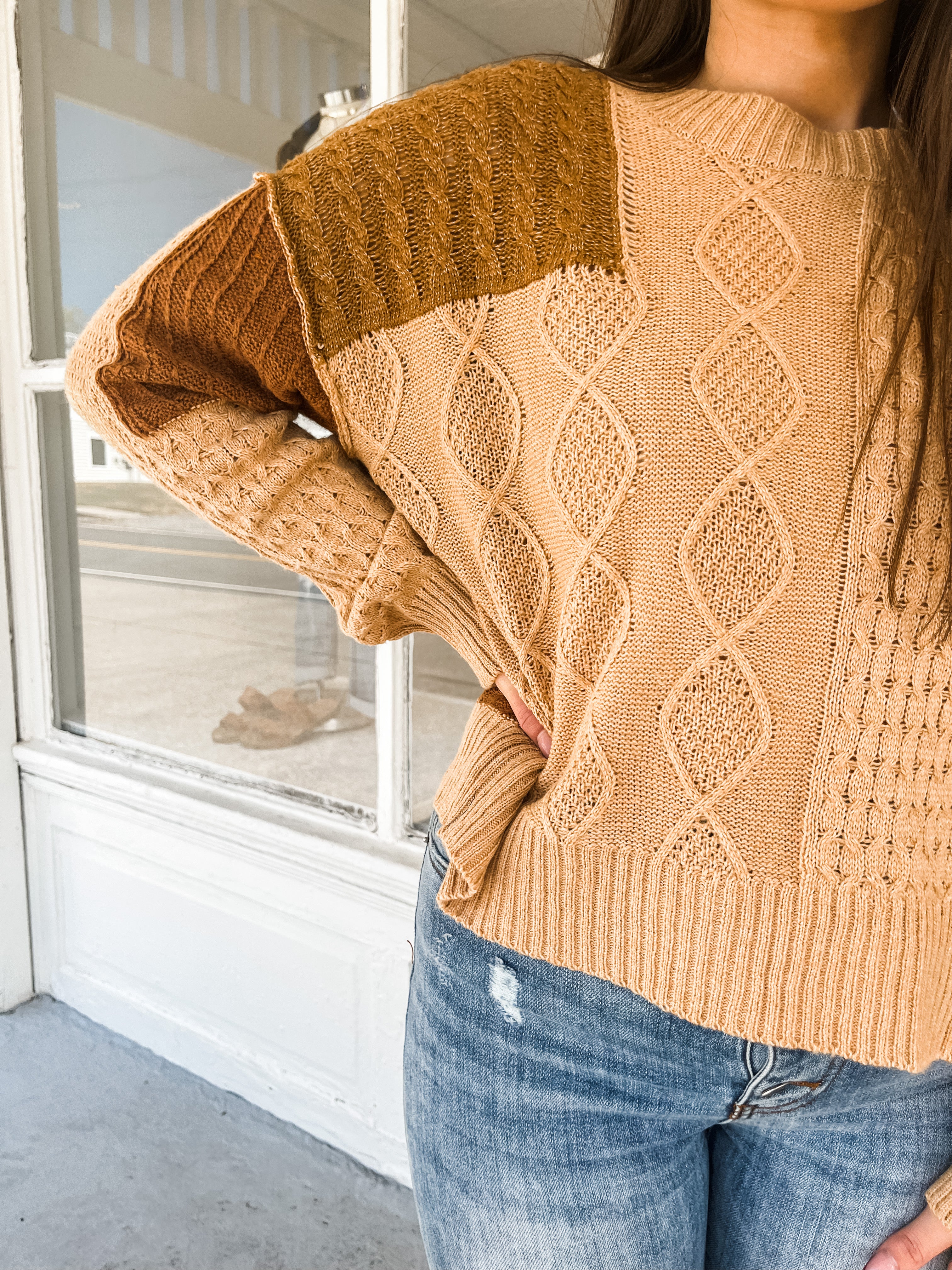 Wavy Textured Knit Sweater - Buy Now