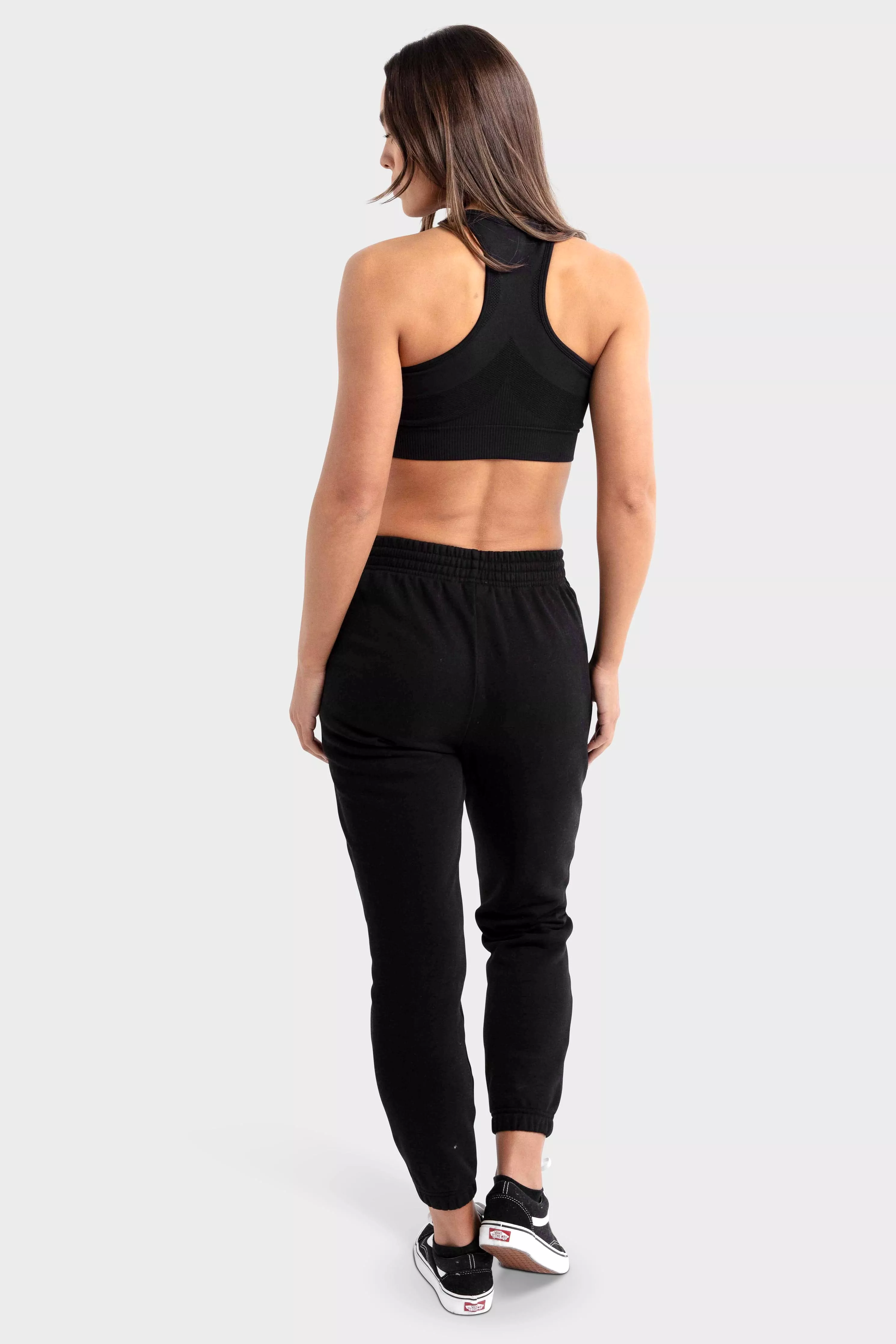 Women's Black Relaxed Track Pants