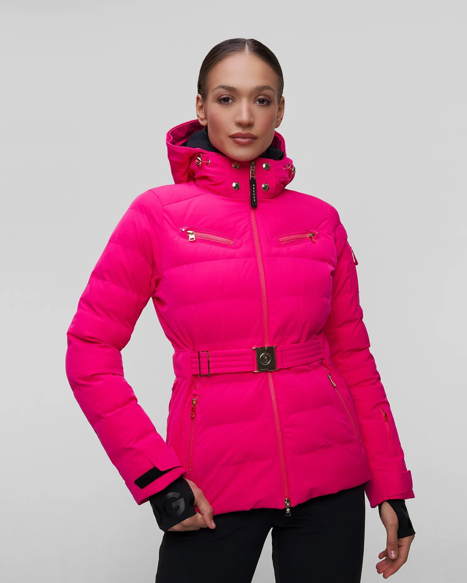 Womens pink ski jacket BOGNER Ellya1-T 31884816-656