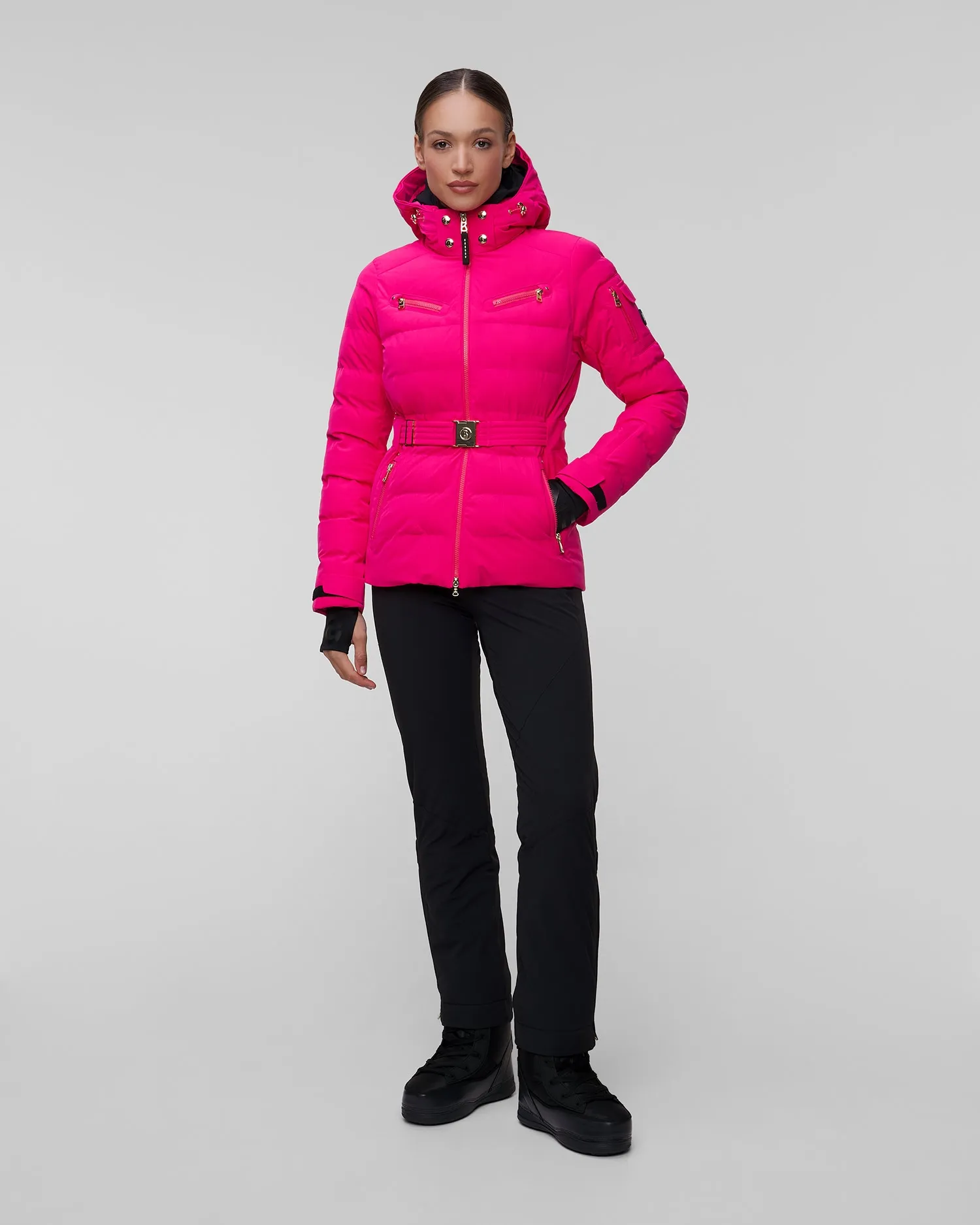 Womens pink ski jacket BOGNER Ellya1-T 31884816-656