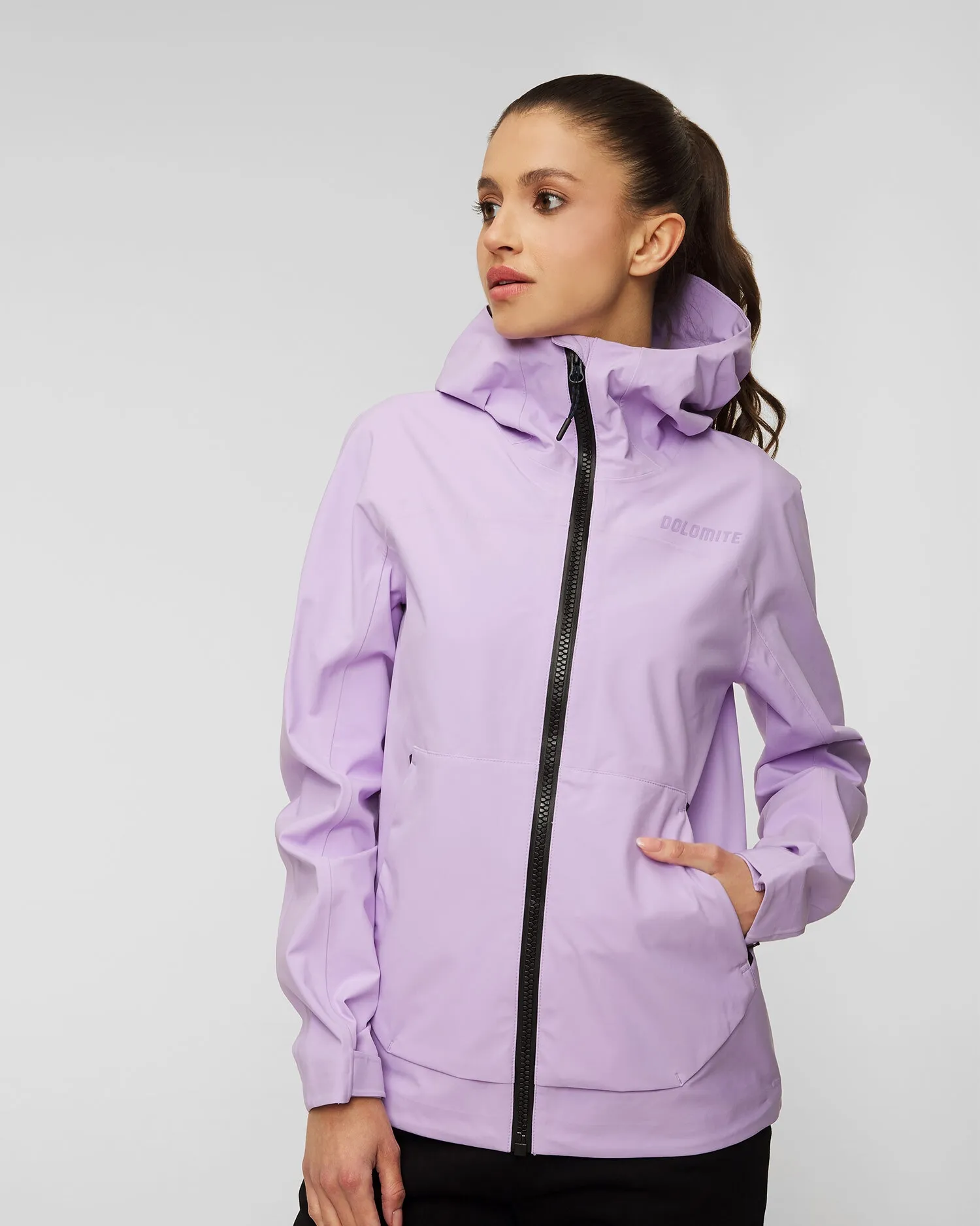 Womens rain jacket Dolomite Cristallo Hooded 3L 296163-1493