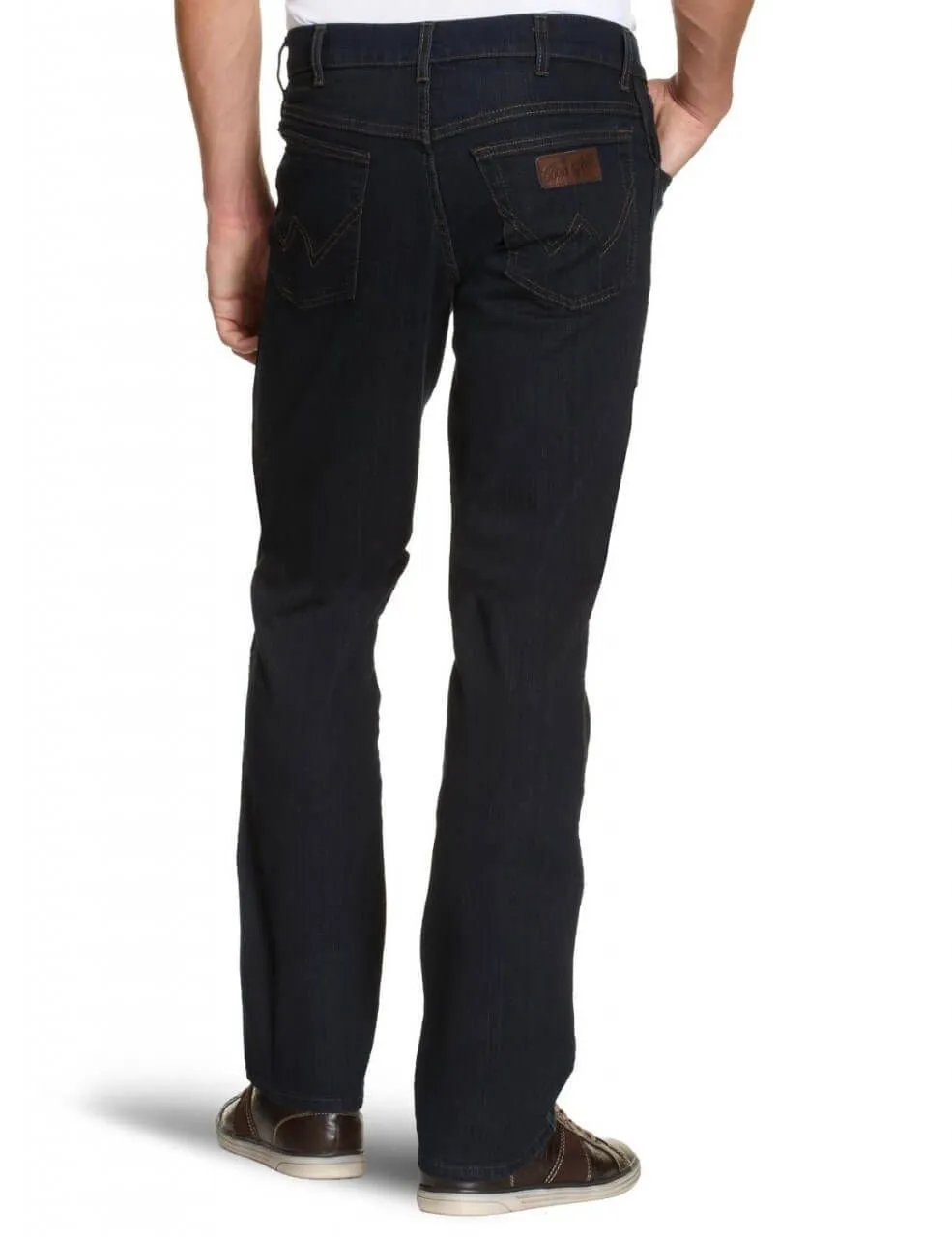 Wrangler Texas Stretch Denim Blue Black Jeans