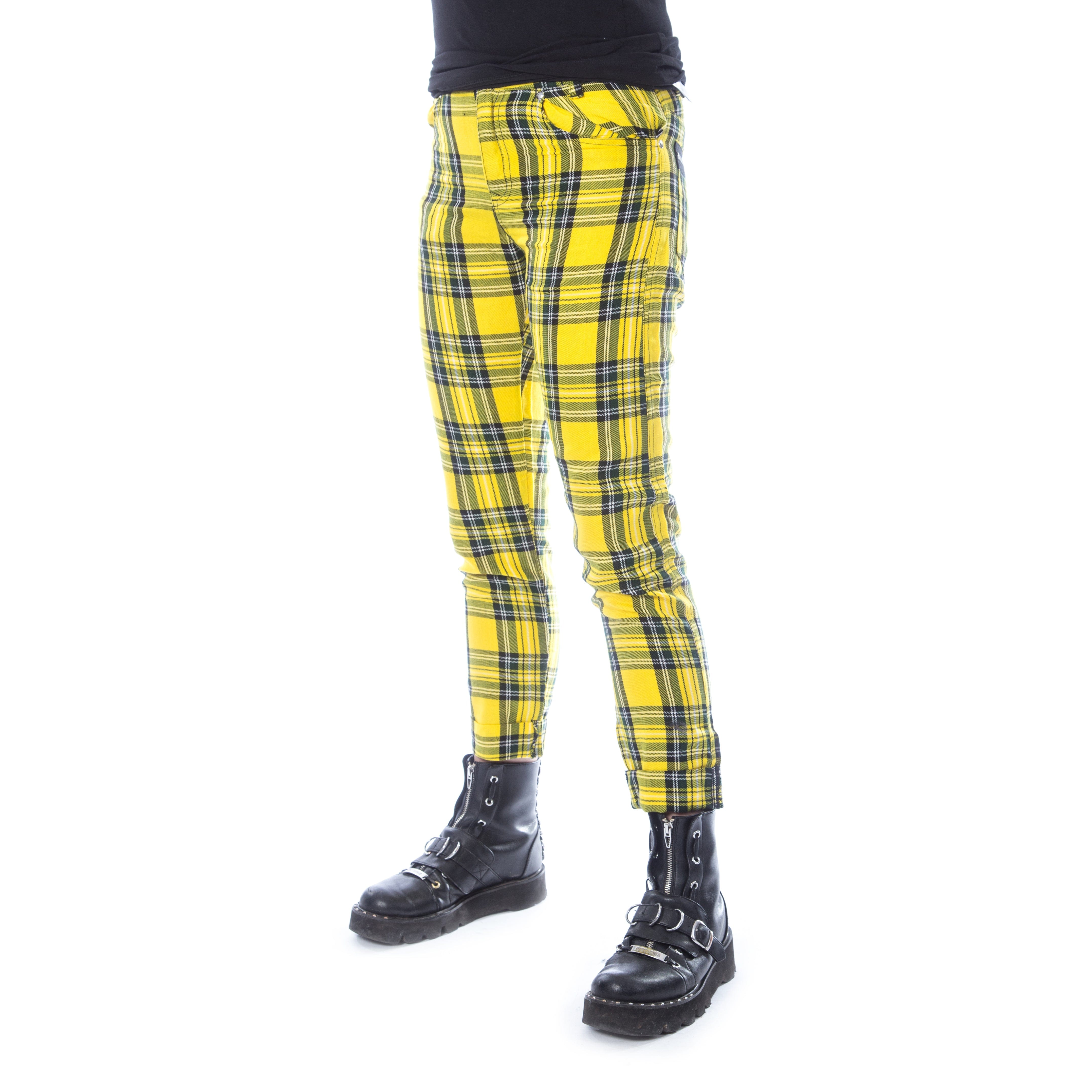 Xylia Yellow Tartan Trouser