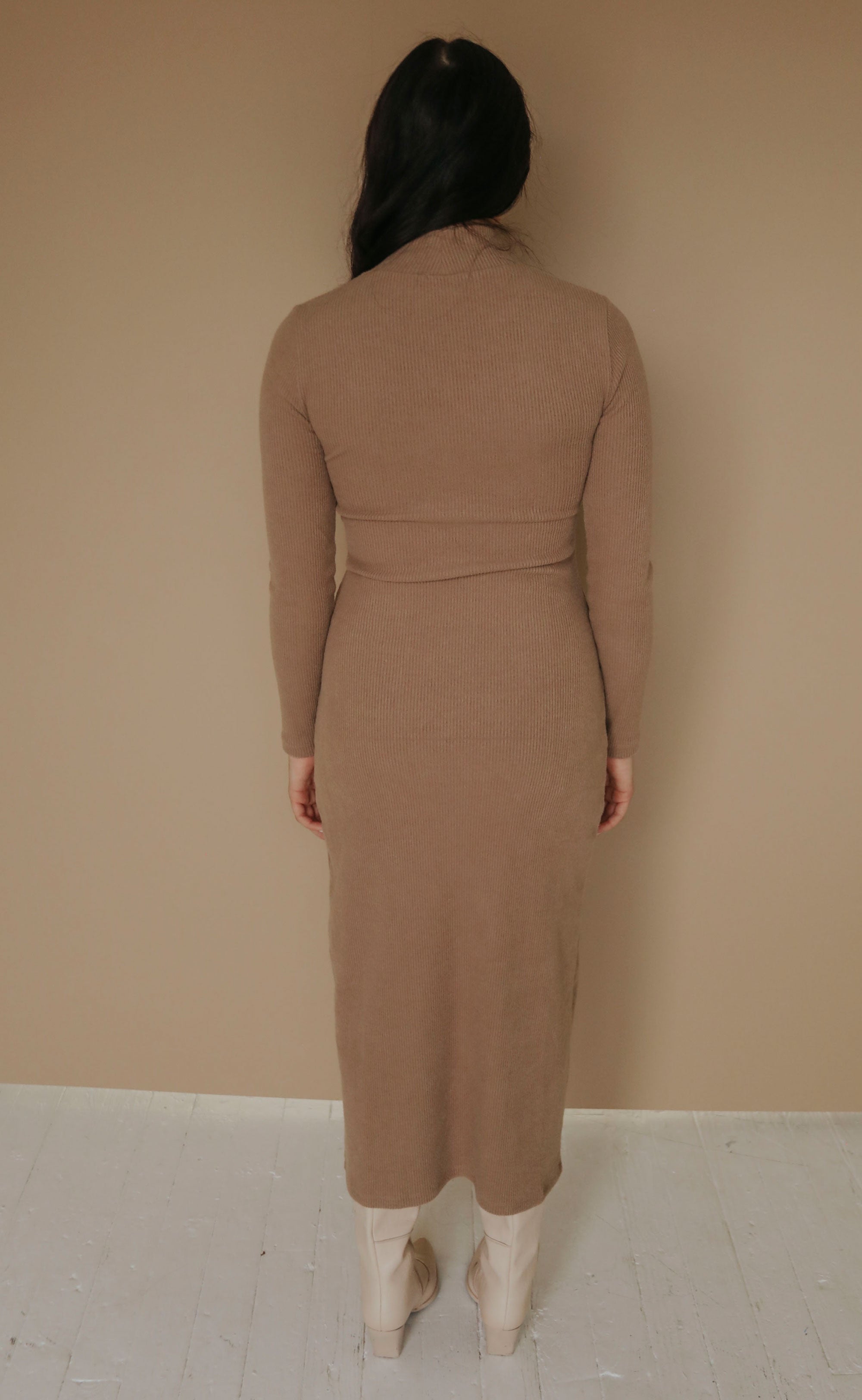 z supply dress: ophelia mock neck dress