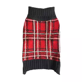 Zack & Zoey Plaid Turtleneck Sweater - Online Shopping