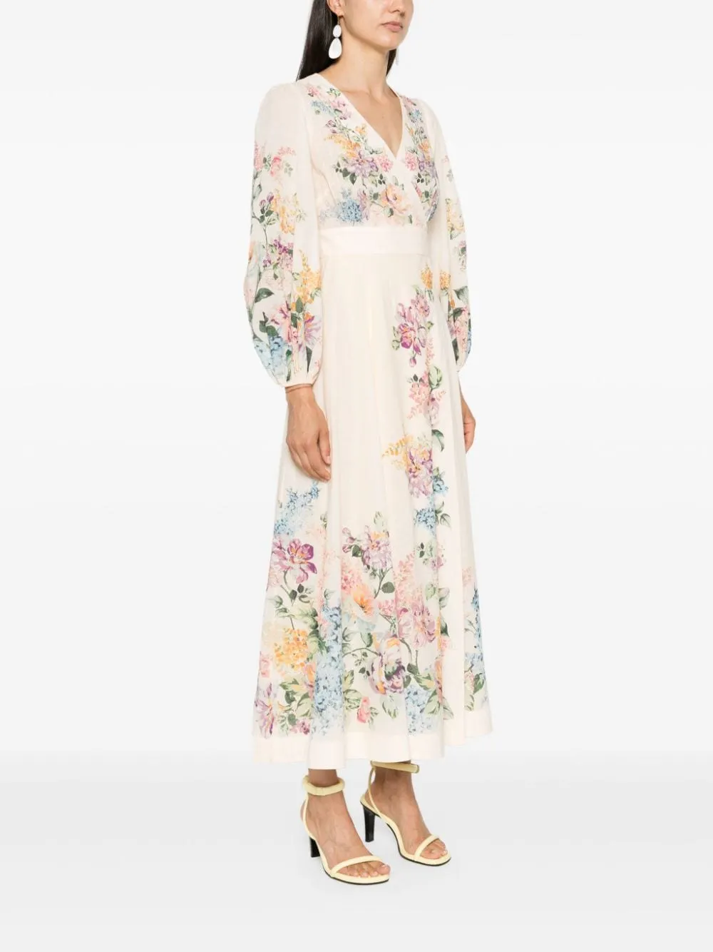 Blooming Garden Wrap Midi Dress - ZIMMERMANN