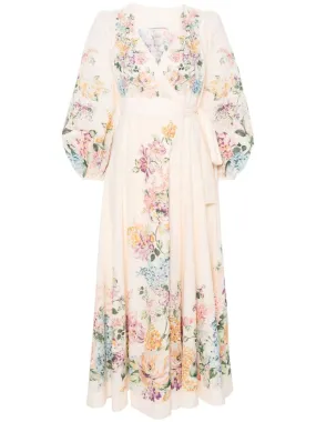 Blooming Garden Wrap Midi Dress - ZIMMERMANN