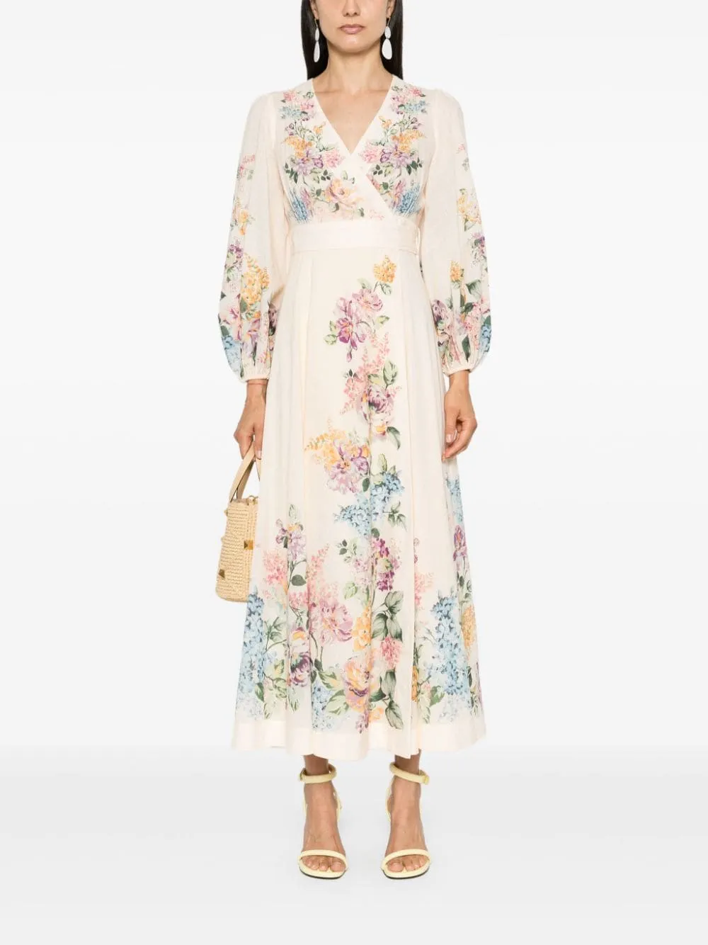 Blooming Garden Wrap Midi Dress - ZIMMERMANN